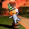 Glitzhome® 6ft. Lighted Halloween Jack-O'-Lantern Skeleton Rotating Inflatable Décor